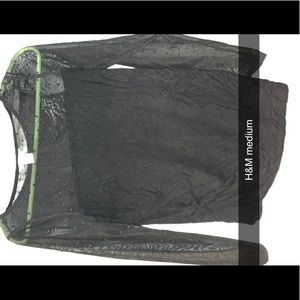 H&M black dressy top